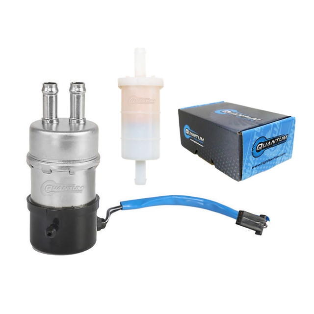 Quantum Fuel Systems OEM Replacement Frame-Mounted Electric Fuel Pump w/ Fuel Filter for the Yamaha FJ1200 '86-92 Quantum Fuel Systems OEM Replacement Frame-Mounted Electric Fuel Pump w/ Fuel Filter for the Yamaha FJ1200 '86-92